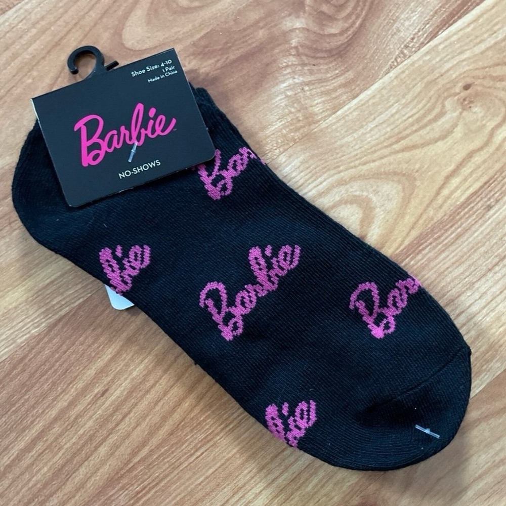 Official Mattel Barbie Women's Back No Show Socks NWT